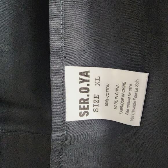 NEW Ser.O.Ya by Retrofete Lydia Open Back Button Down Bra Top in Black - Picture 11 of 16